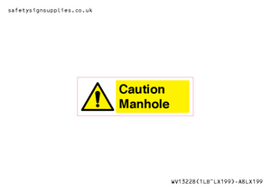 Caution Manhole